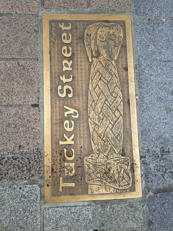 Tuckey Street metal plaque