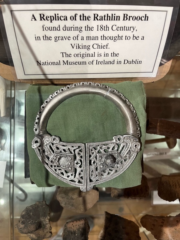 A replica of the Rathlin brooch