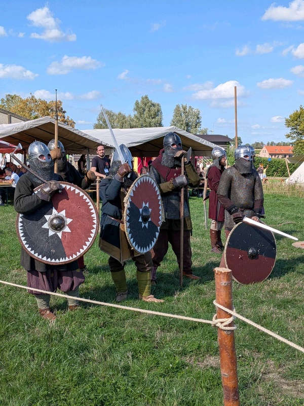 Reenactors at Westhoek Vikingfest in Wervik (Belgium)