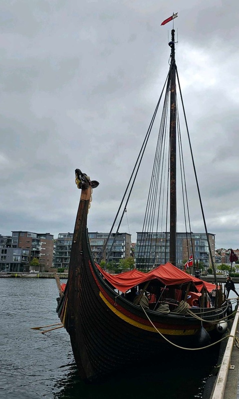 Draken Harald Hårfagre moored in Sandnes (Rogaland, Norway)