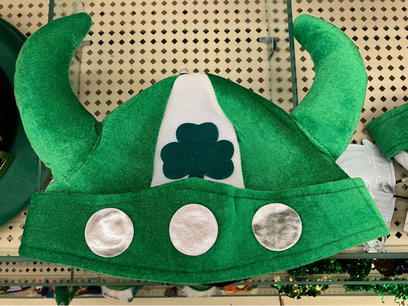 Shamrock Viking Hat