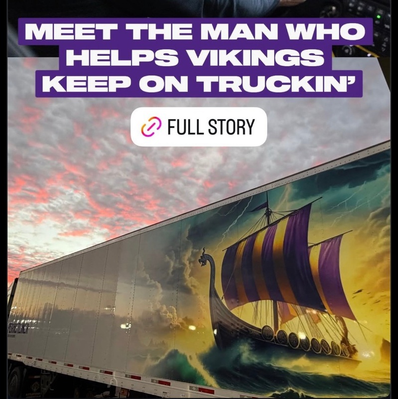 Minnesota Vikings Equipment Truck Decal