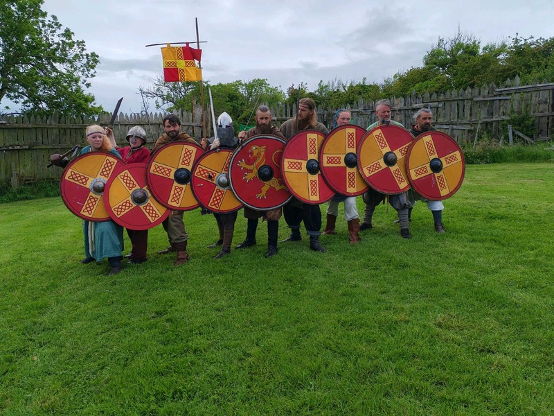 The vikings of the Magnus Viking Association in Ballydugan (Northern Ireland)