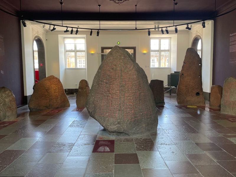 Runestone room in the National Museum of Denmark, Copenhagen