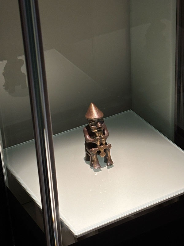 The Eyrarland Statue, believed to be depicting Thor, at the National Museum of Iceland (front view)