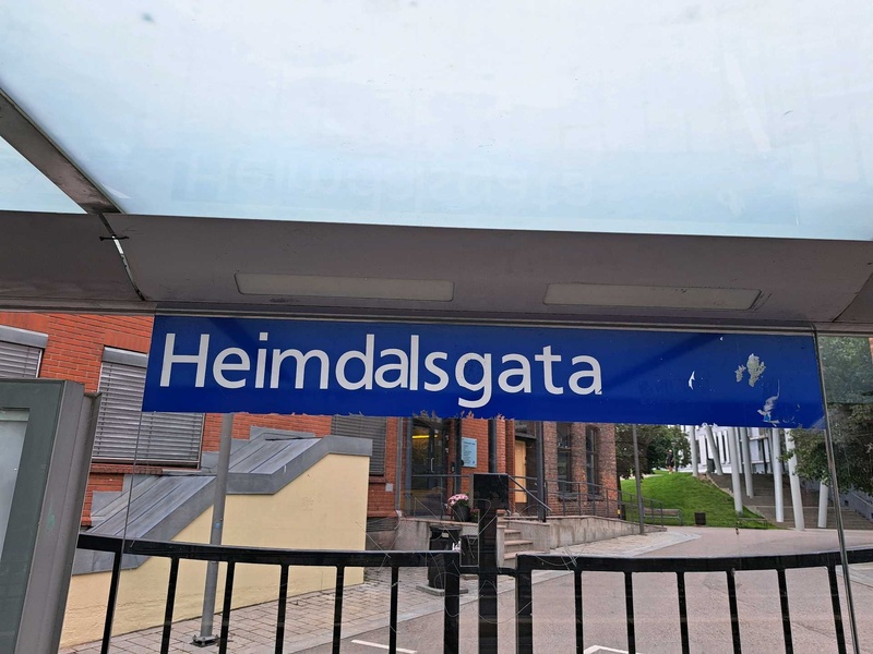 Photo of Heimdalsgata tram stop in Oslo (Norway)