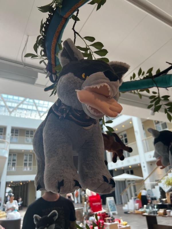 Plush Toy of Fenrir with Týr's Hand in Mouth