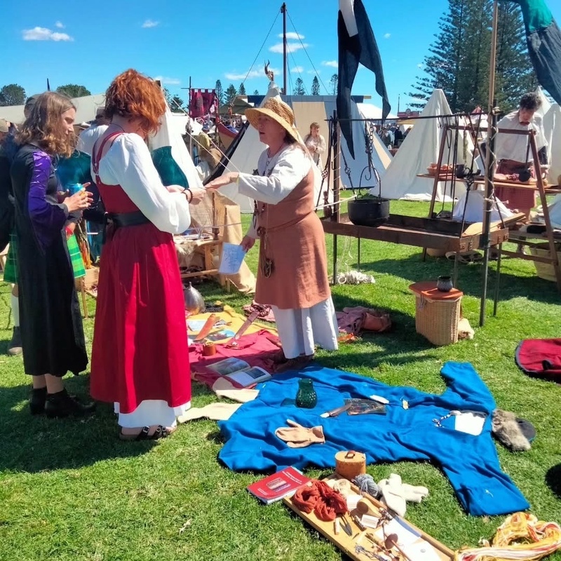 Recreating three grave finds from the book “Buried at Birka”, Newcastle Medieval Faire (Australia)