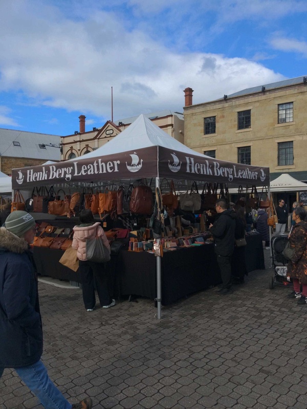 Henk Berg Leather trading stall