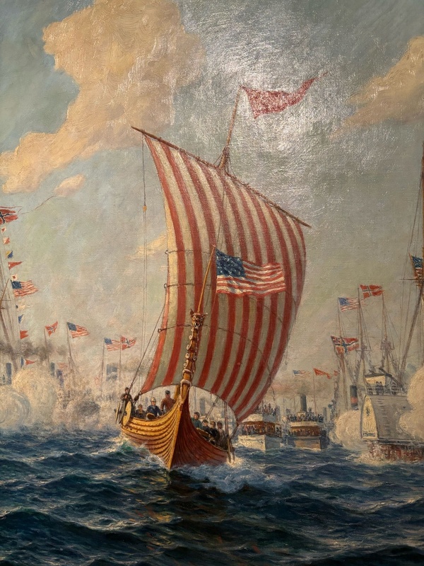 "Viking" arrives in Chicago by Hjalmar Johnssen