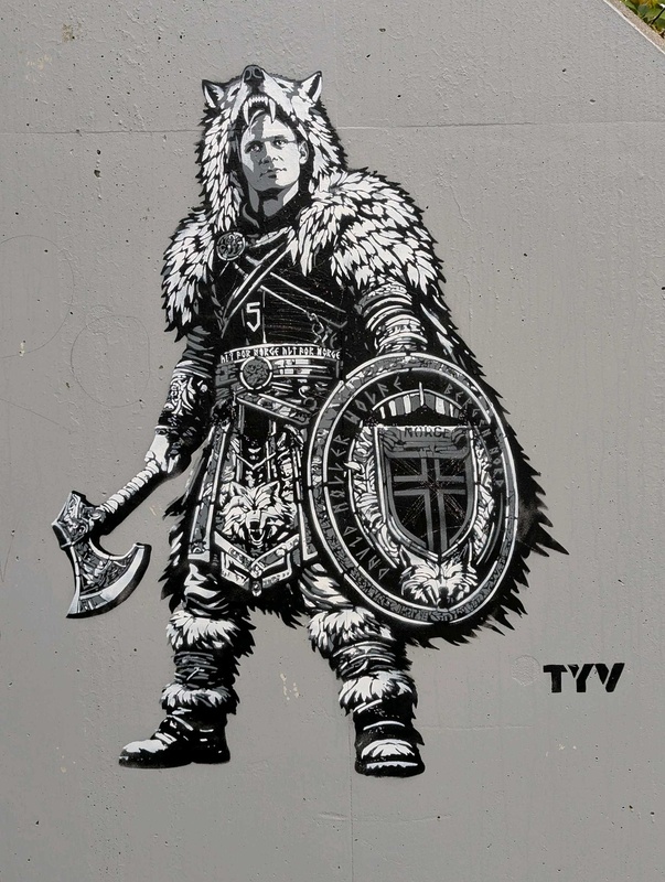 "Ulven" street art by TYV