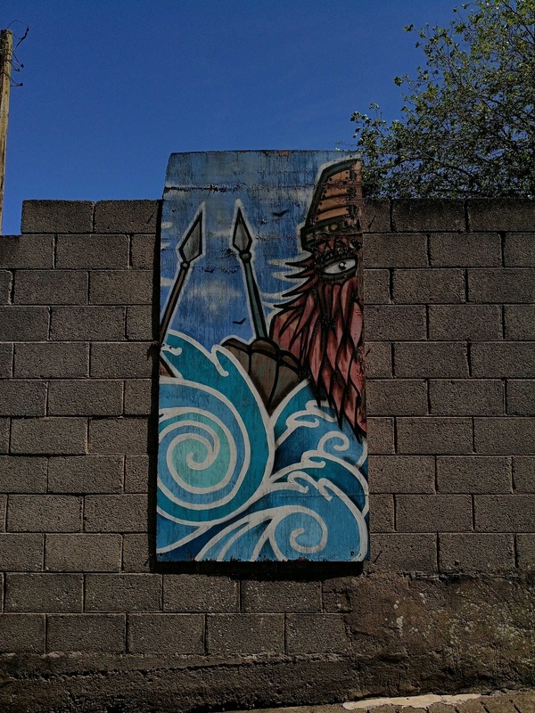 Viking inspired graffiti