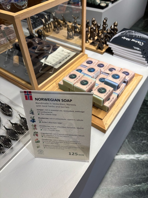 Viking soap with rune-like font (Oslo)