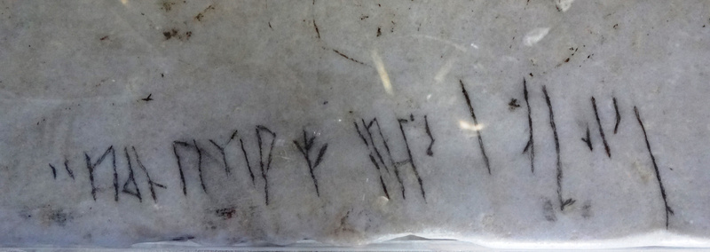Runic graffiti in the Hagia Sophia