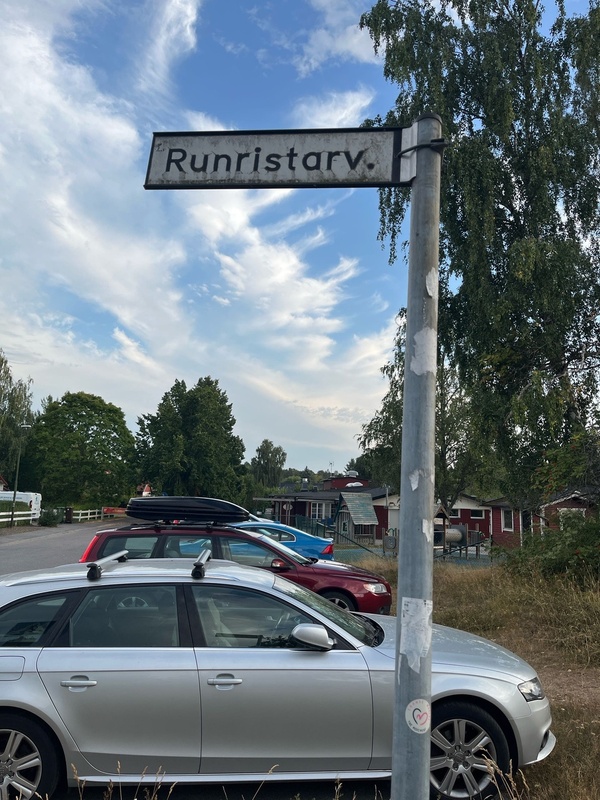 Runristarv street  sign