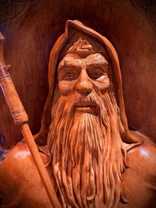 Odin sculpture in Walt Disney World theme park (Florida)