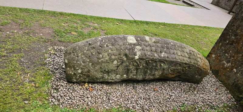 Eleventh-century Luss Hogback stone, Loch Lomond (Scotland)