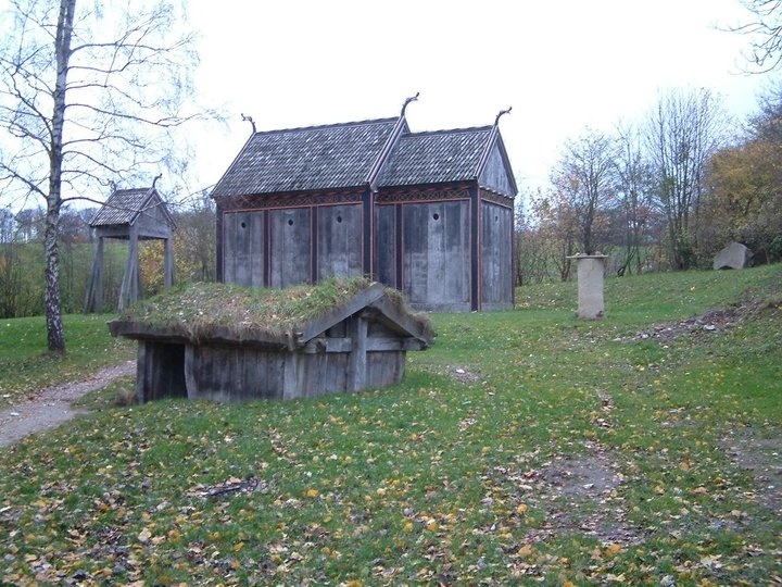 Reconstructed Viking Age stave church