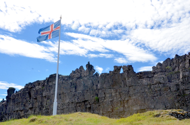 Lögberg (the Law Rock) at Þingvellir