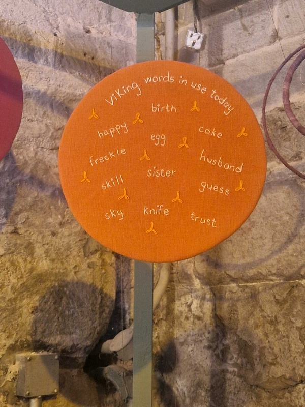 Textile piece from viking exhibition "Vikings at The Priory"