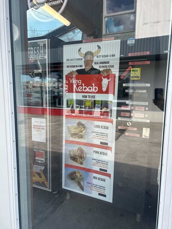 Viking Kebab vending machine in Kópavogur (Iceland)