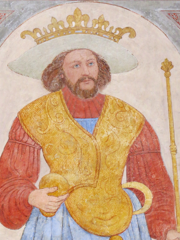 Chalk painting of Harald Bluetooth