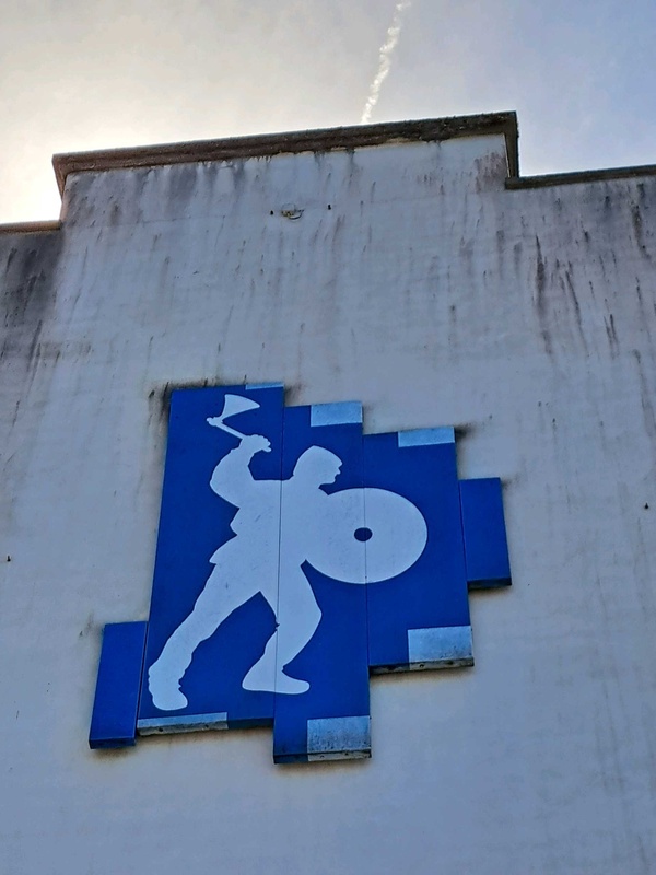 Public artwork with a Viking motif