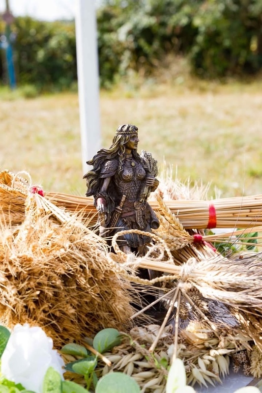 Sif's altar at the Great Heathen Gathering Friggsmoot, Asatru UK