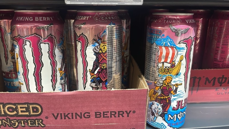 Monster energy drink featuring Vikings (Germany)