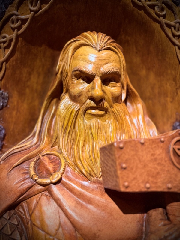 Thor sculpture in Walt Disney World theme park (Florida)