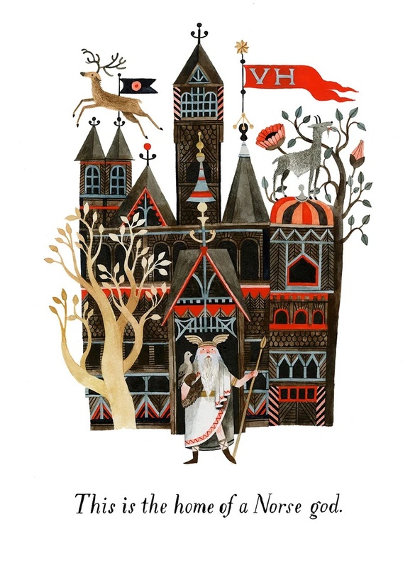 The house of a Norse god