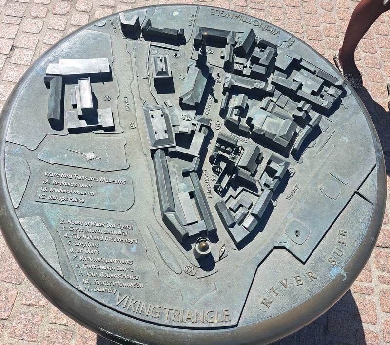 3D map of Waterford Viking triangle town centre