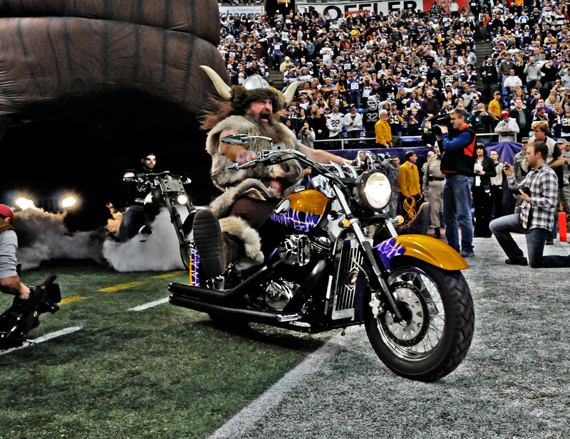 Rideout of Minnesota Vikings' Ragnar Mascot