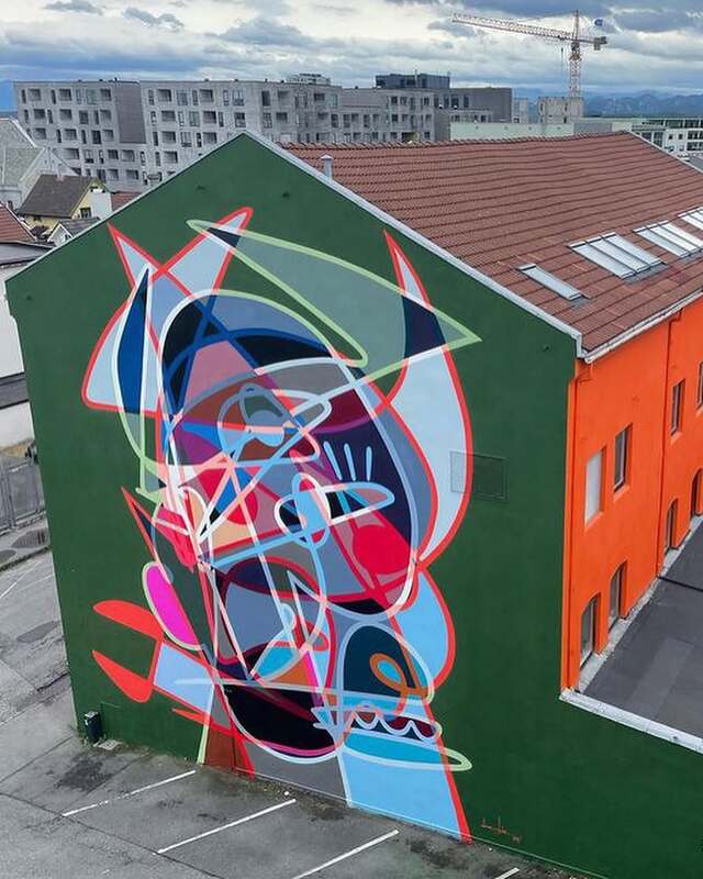 “Viking in Battle” Mural by Belin (T. Rasch Pettersen)