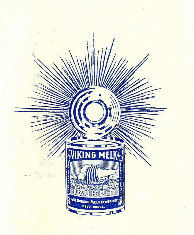 Historical advert for Viking milk