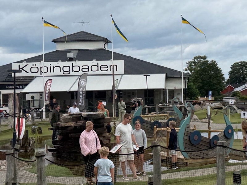 Viking style playground in Köpingbaden
