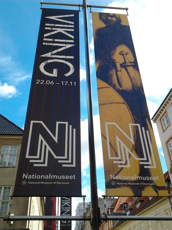 Advertisement for the 2013 Exhibition "Viking" at the National Museum of Denmark.