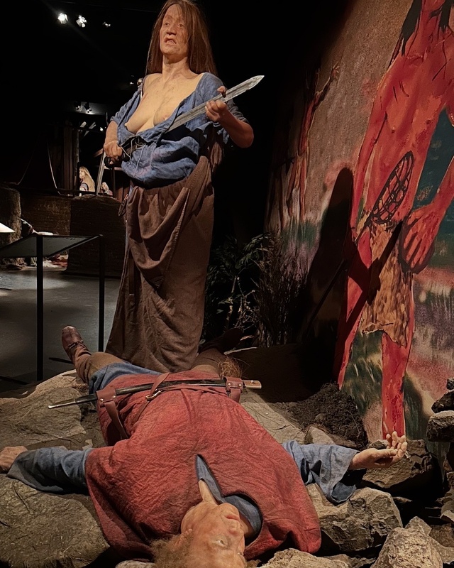 Wax figure of Freydís Eiríksdóttir