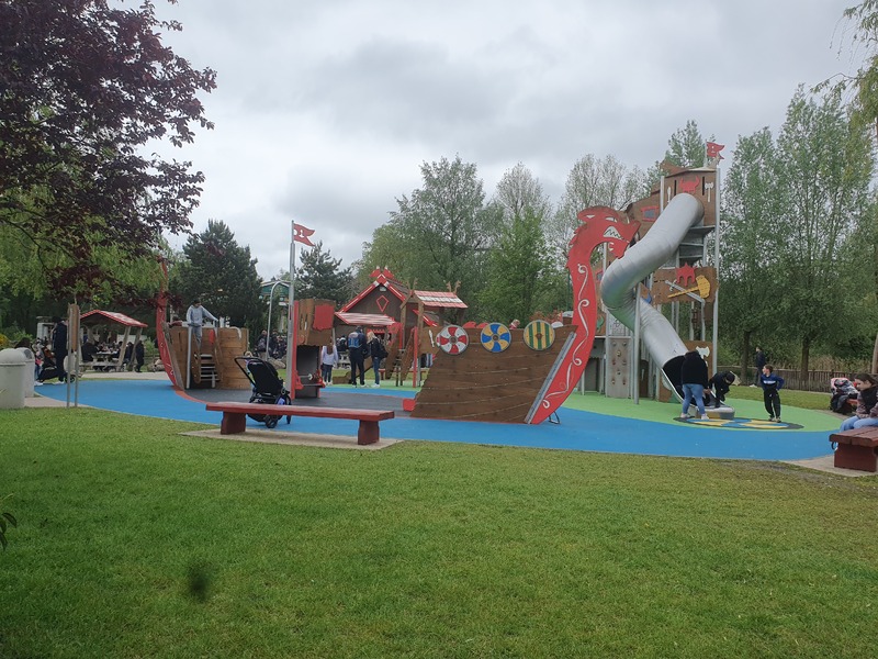 Viking themed playground at Parc Asterix
