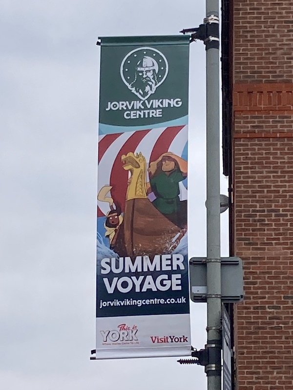 Signage to the Jorvik Viking Centre