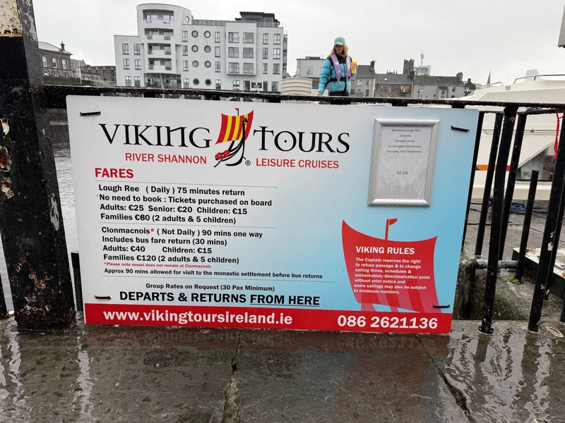Advert for "Viking Tours" in Athlone