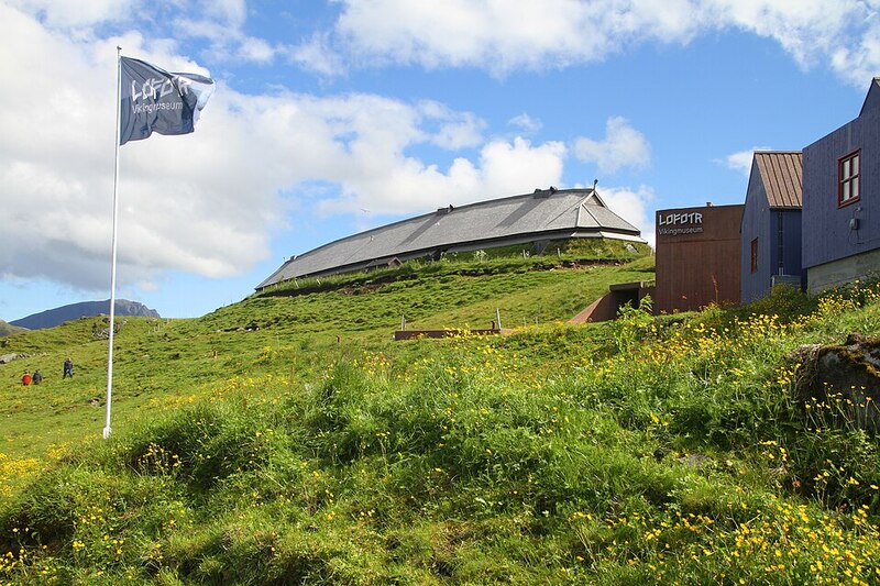 Lofotr Vikingmuseum with its reconstructed hall