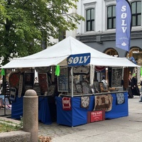 Market stall with Norse/Viking inspired crafts