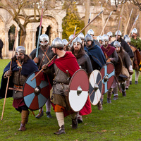 Viking reenactors at the Jorvik Viking Festival