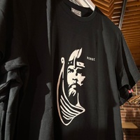 T-Shirt with Viking ship and face (Norway)