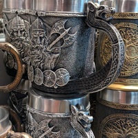 Viking beer mug or tankard  featuring a Viking warrior