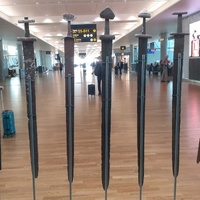 Swords on display at Gardermoen Airport