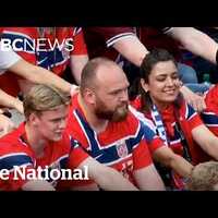 Norway World Cup fan refuses to join Viking row
