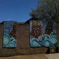Viking street art