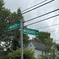 Midgard Road Sign